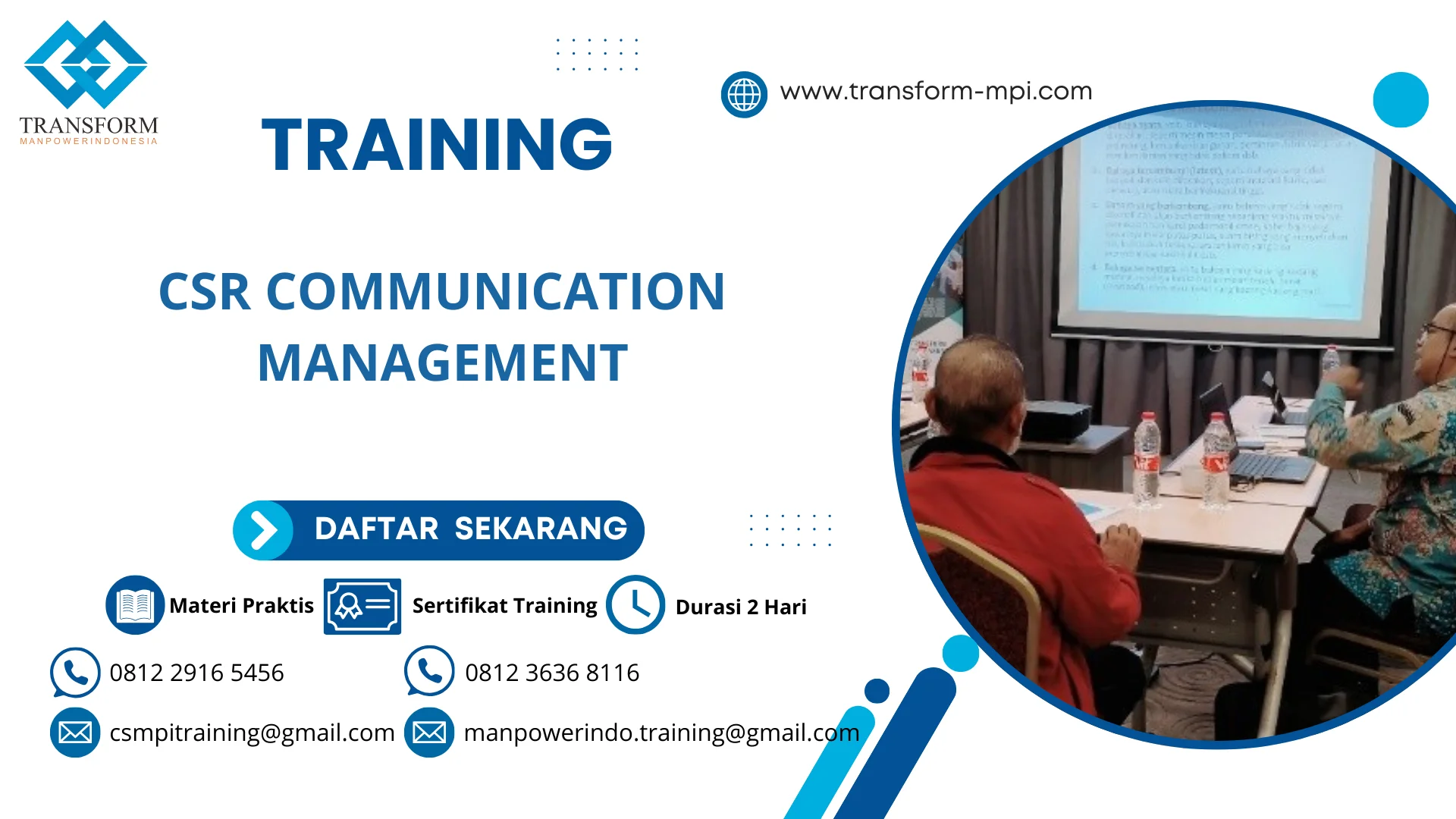 TRAINING CSR COMMUNICATION MANAGEMENT