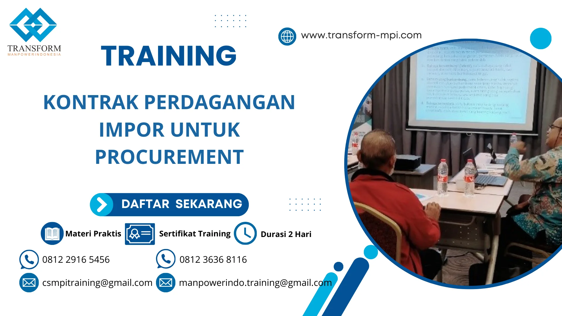 TRAINING KONTRAK PERDAGANGAN IMPOR UNTUK PROCUREMENT