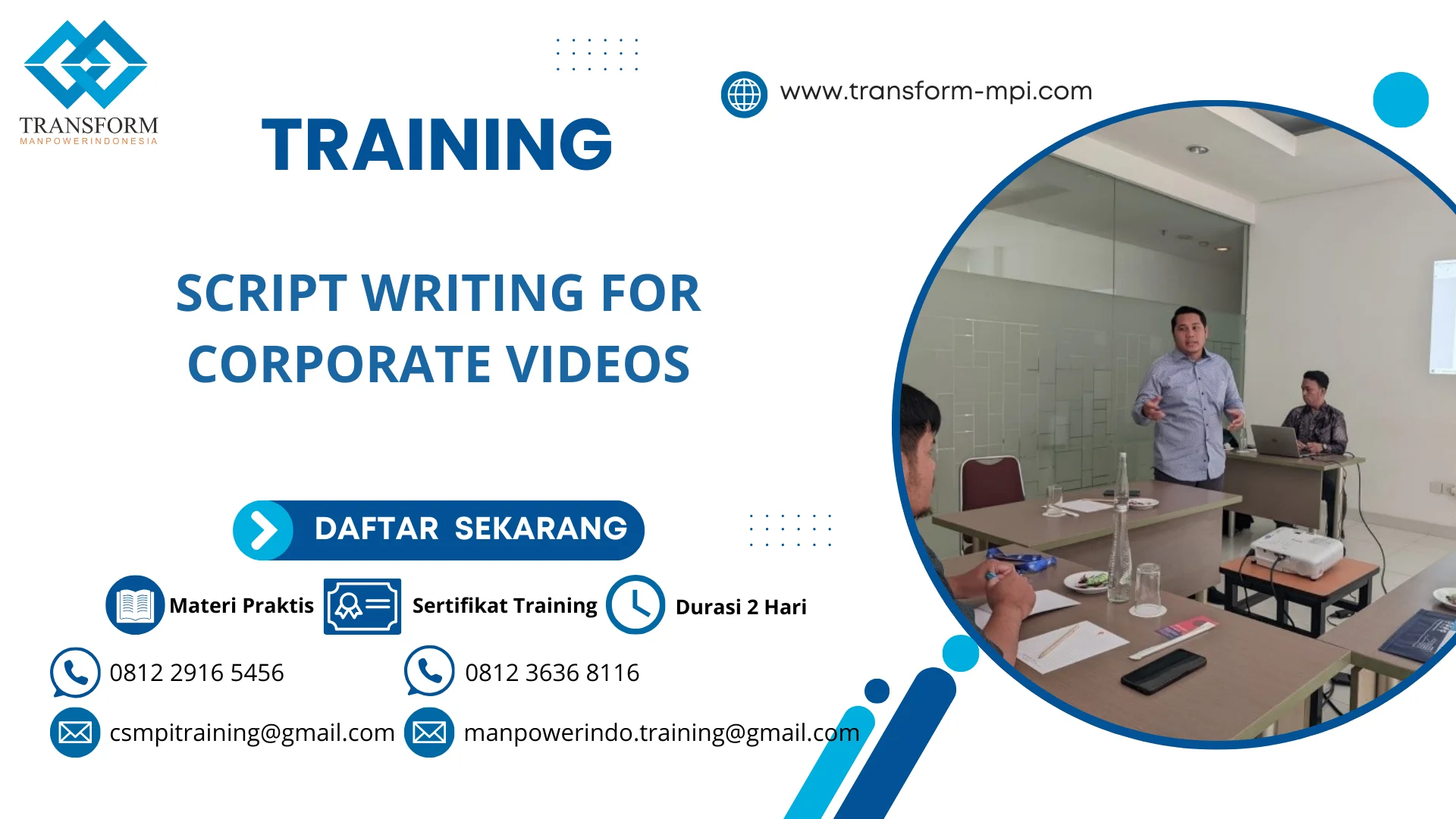 TRAINING SCRIPT WRITING FOR CORPORATE VIDEOS