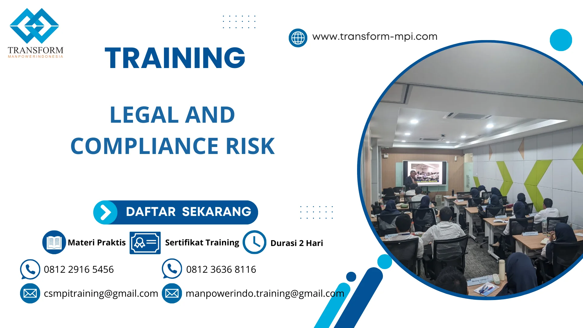 TRAINING LEGAL AND COMPLIANCE RISK