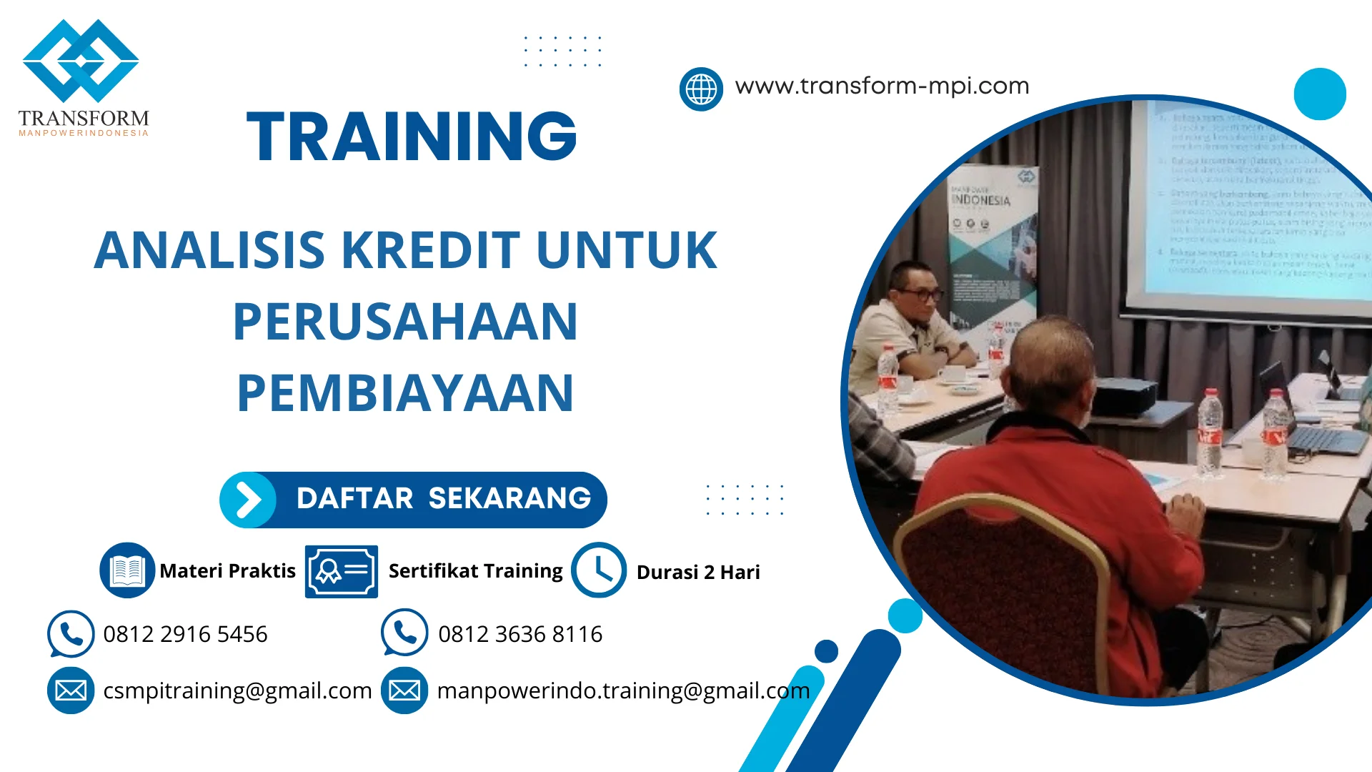 TRAINING ANALISIS KREDIT UNTUK PERUSAHAAN PEMBIAYAAN