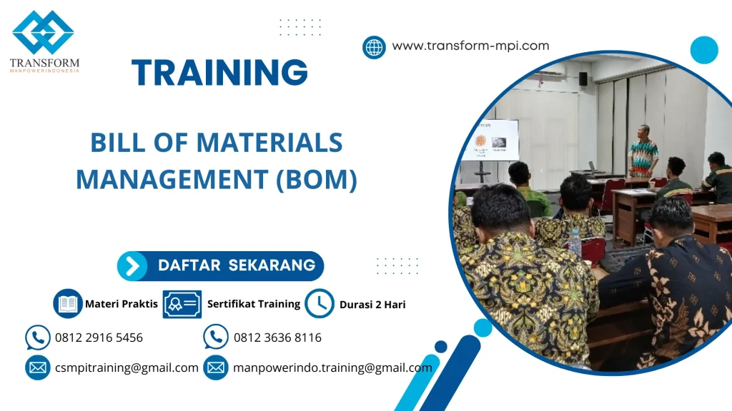 TRAINING BILL OF MATERIALS MANAGEMENT (BOM)
