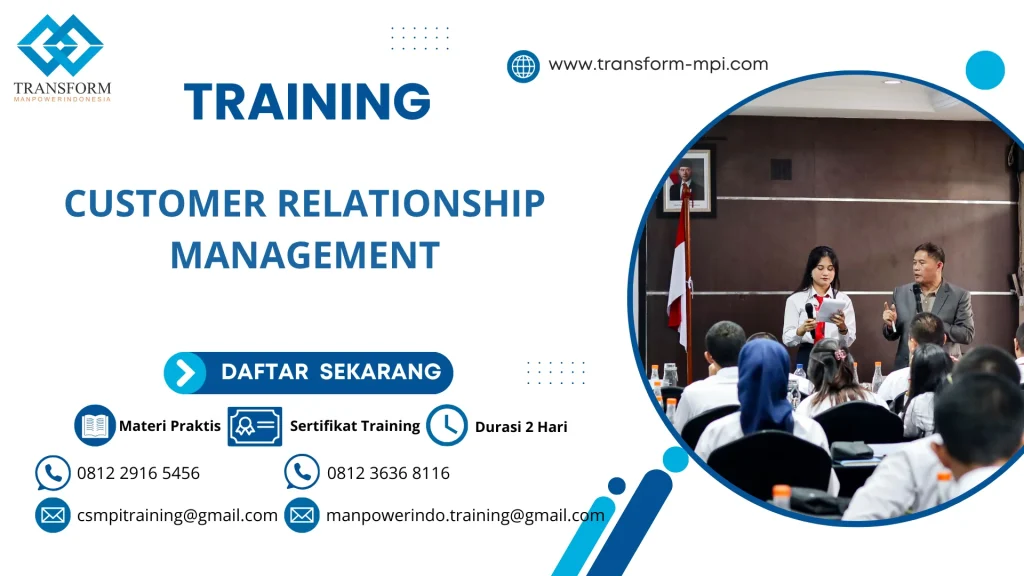 TRAINING CUSTOMER RELATIONSHIP MANAGEMENT