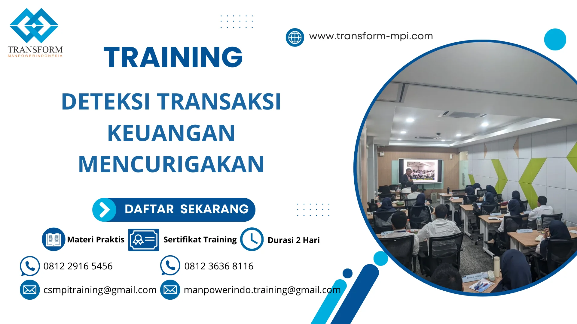 TRAINING DETEKSI TRANSAKSI KEUANGAN MENCURIGAKAN