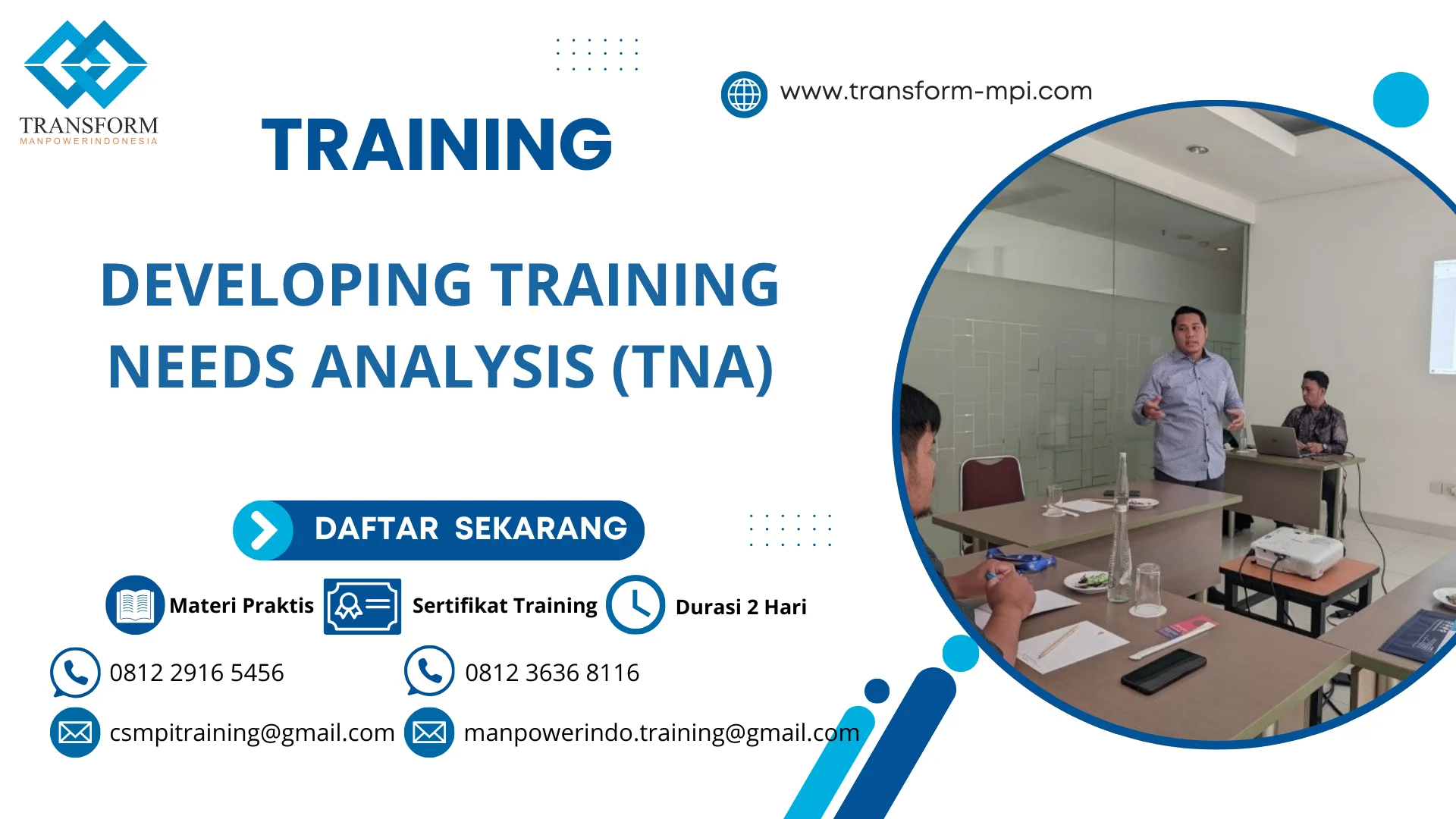 TRAINING DEVELOPING TRAINING NEEDS ANALYSIS (TNA)