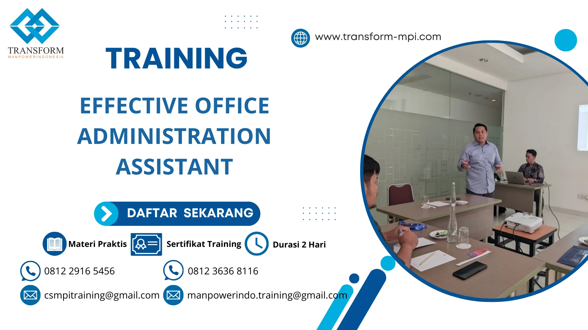 TRAINING EFFECTIVE OFFICE ADMINISTRATION ASSISTANT