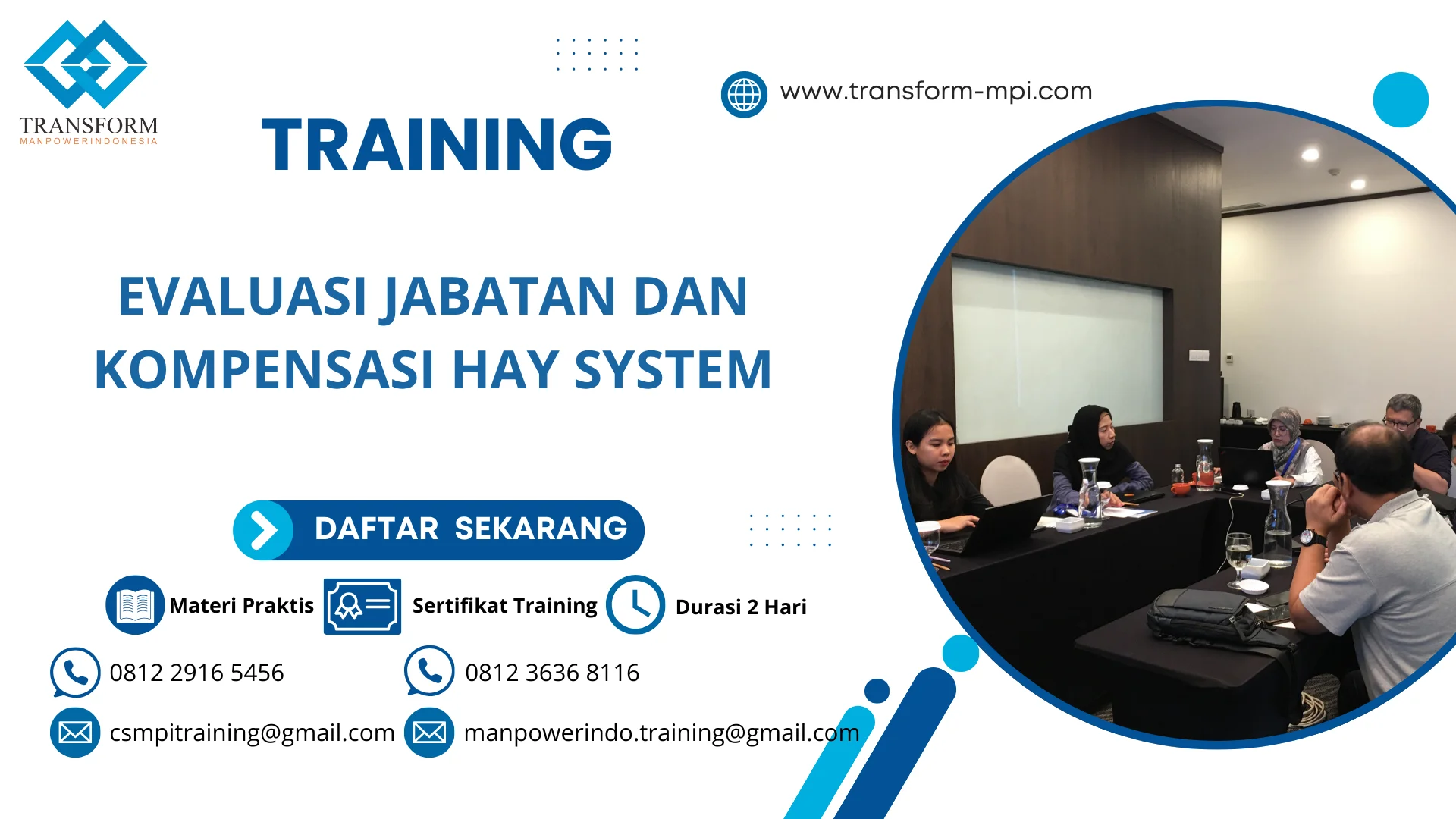 TRAINING EVALUASI JABATAN DAN KOMPENSASI HAY SYSTEM
