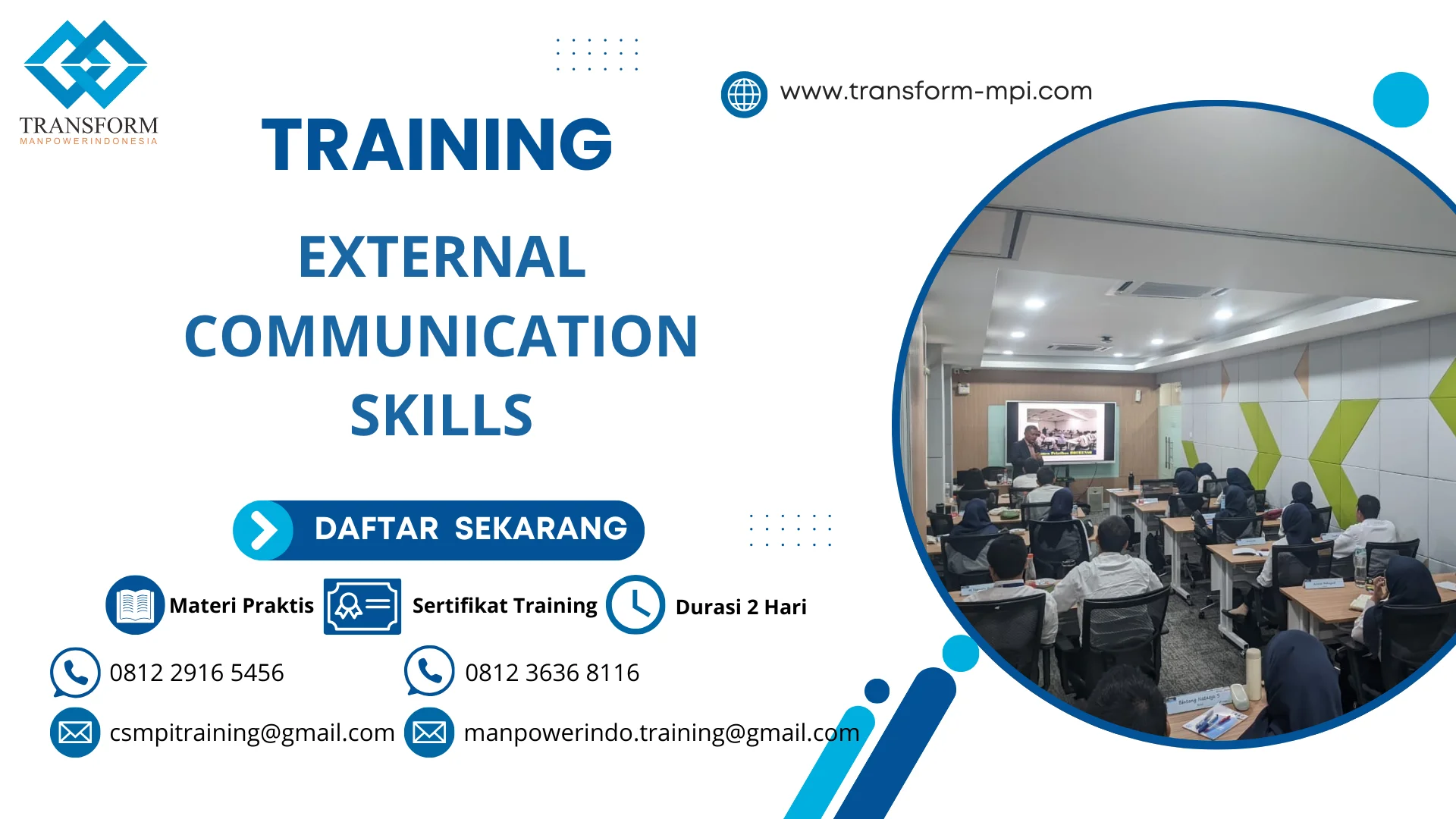TRAINING EXTERNAL COMMUNICATION SKILLS