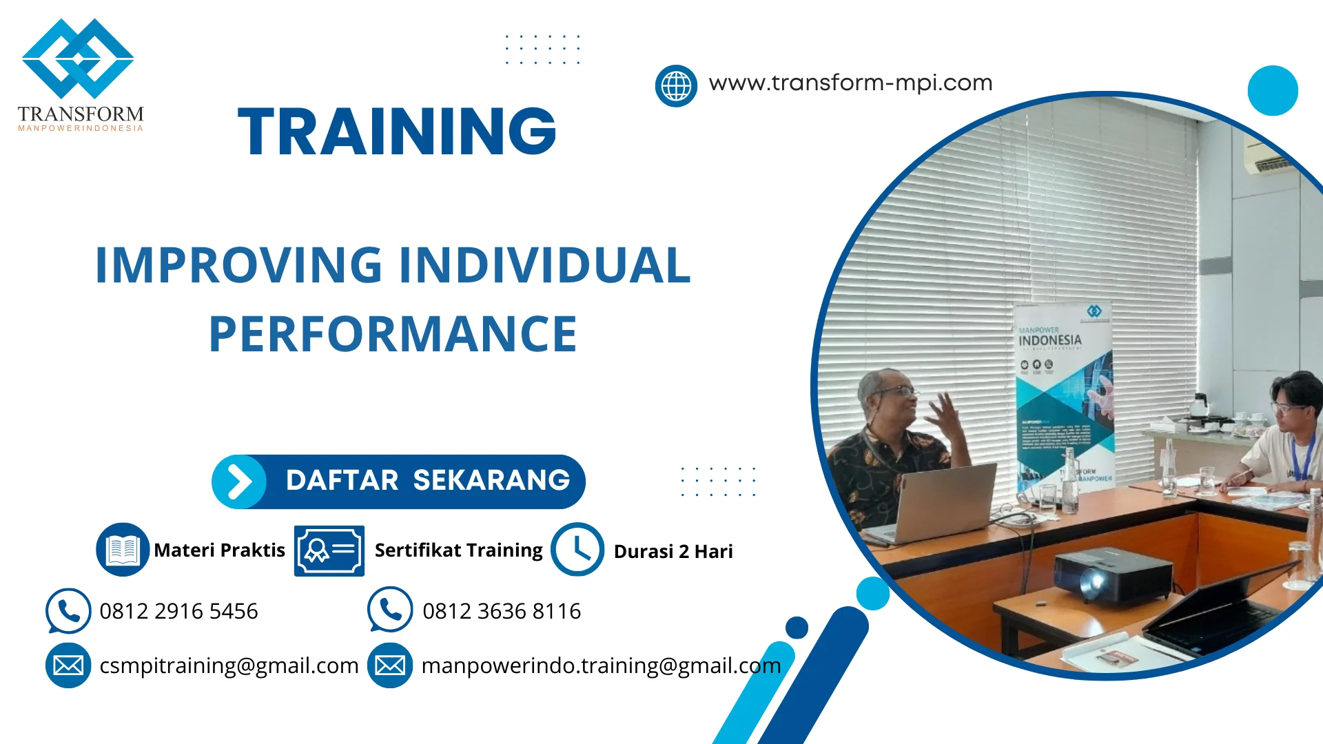 TRAINING IMPROVING INDIVIDUAL PERFORMANCE