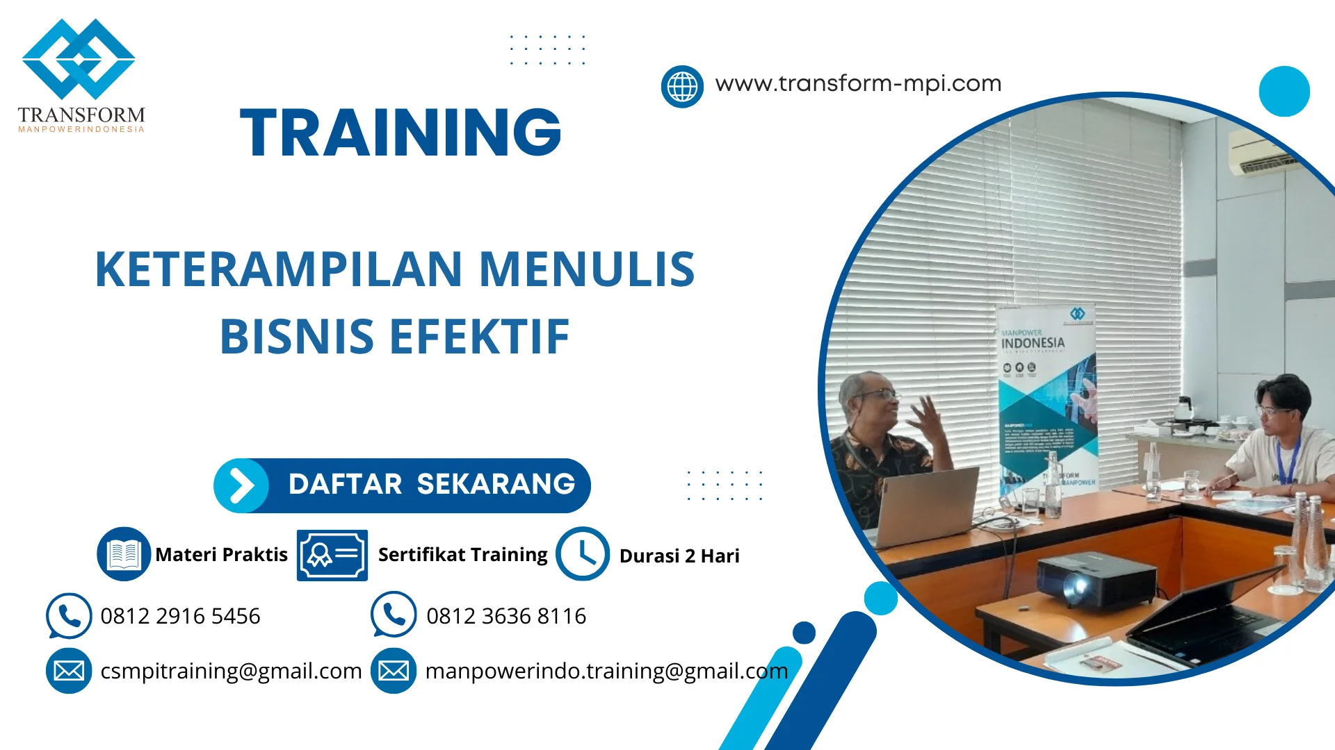 TRAINING KETERAMPILAN MENULIS BISNIS EFEKTIF