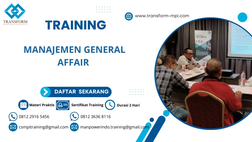 TRAINING MANAJEMEN GENERAL AFFAIR 