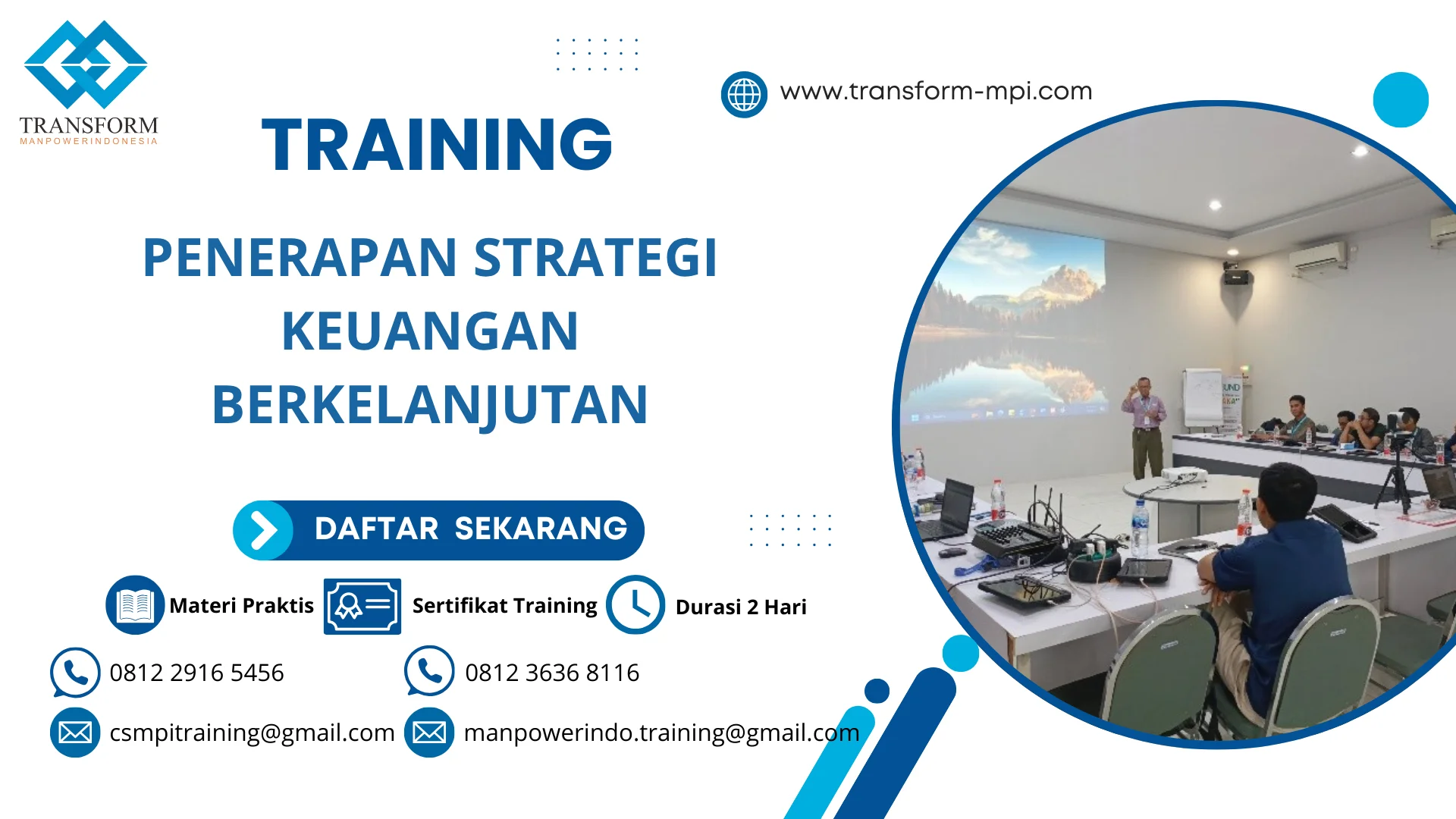 TRAINING PENERAPAN STRATEGI KEUANGAN BERKELANJUTAN