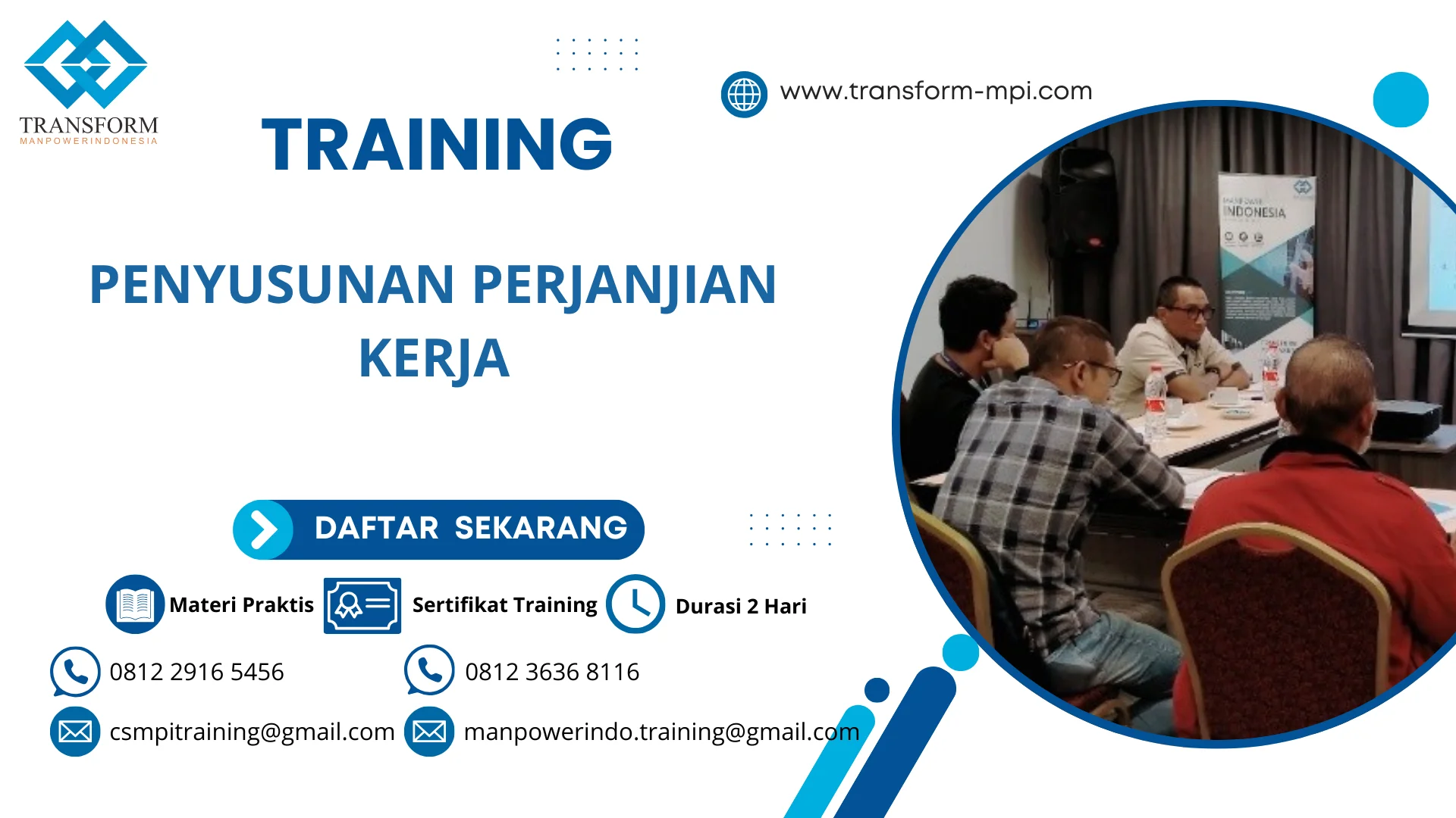 TRAINING PENYUSUNAN PERJANJIAN KERJA