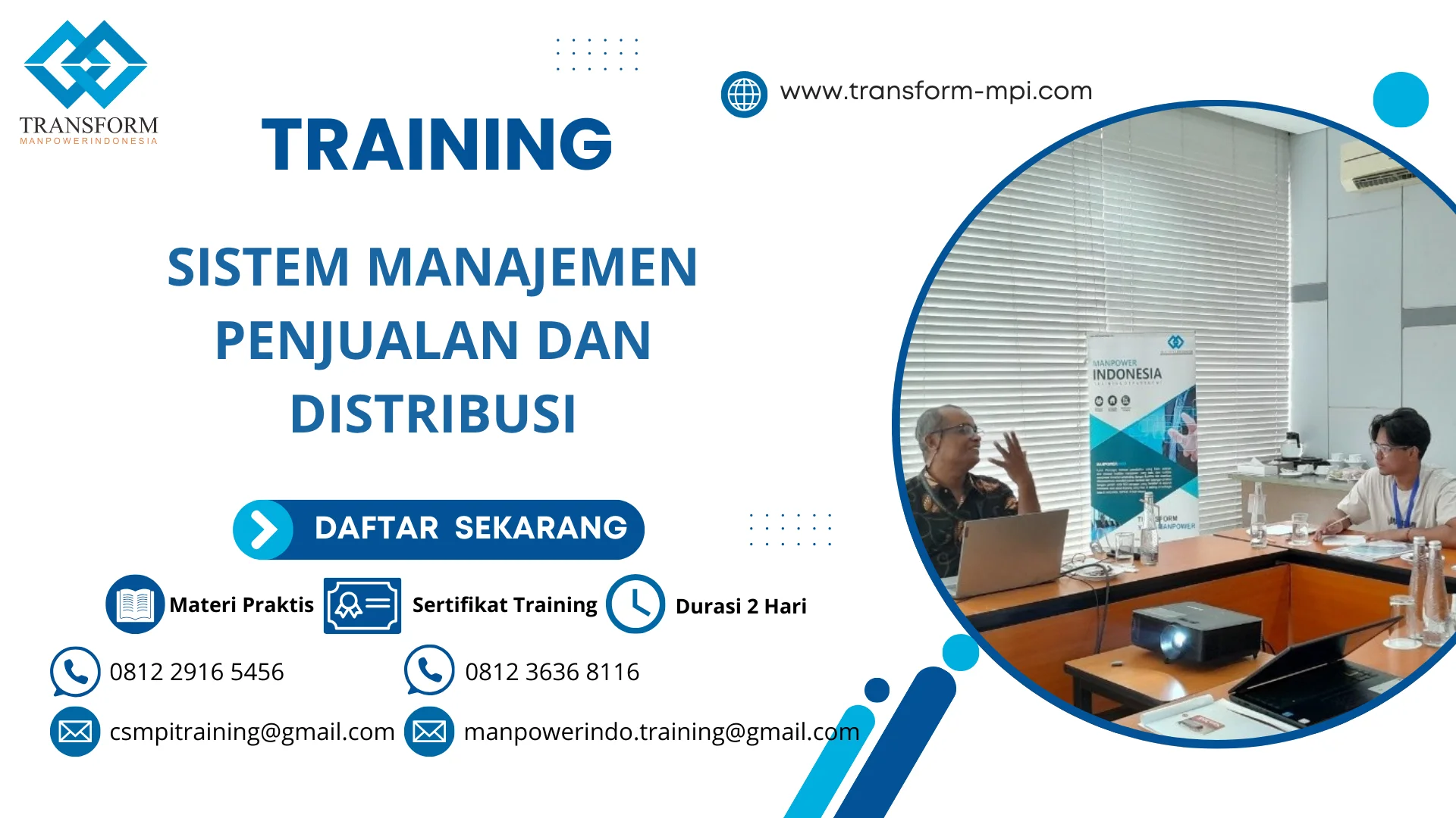 TRAINING SISTEM MANAJEMEN PENJUALAN DAN DISTRIBUSI