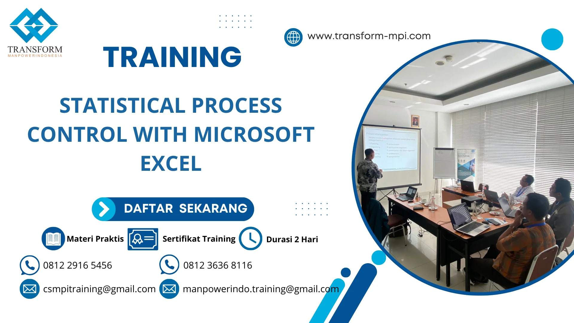TRAINING STATISTICAL PROCESS CONTROL WITH MICROSOFT EXCEL