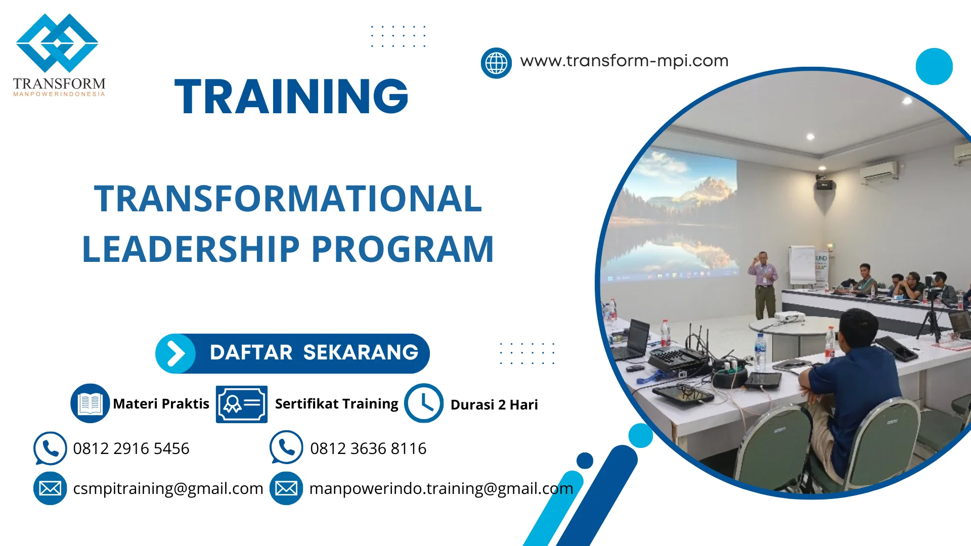 TRAINING TRANSFORMATIONAL LEADERSHIP PROGRAM