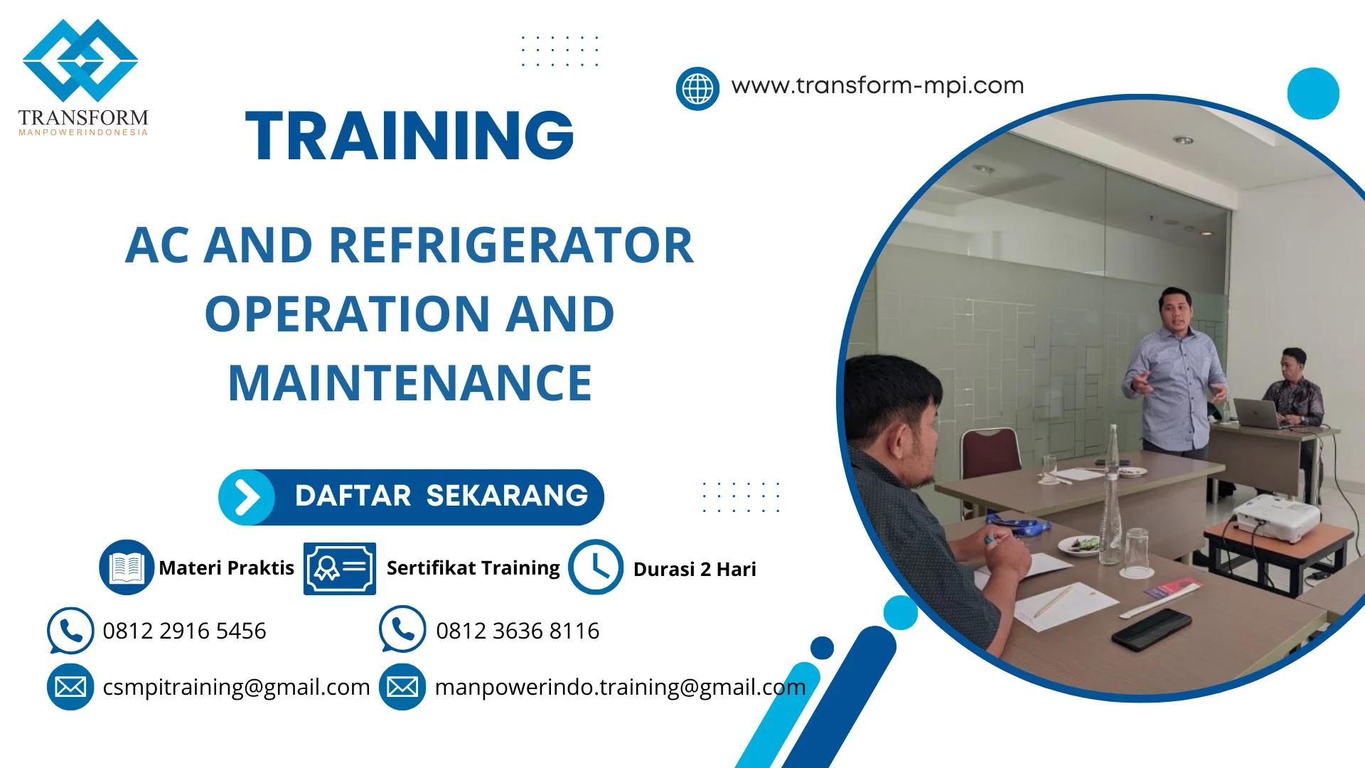 TRAINING AC AND REFRIGERATOR OPERATION AND MAINTENANCE
