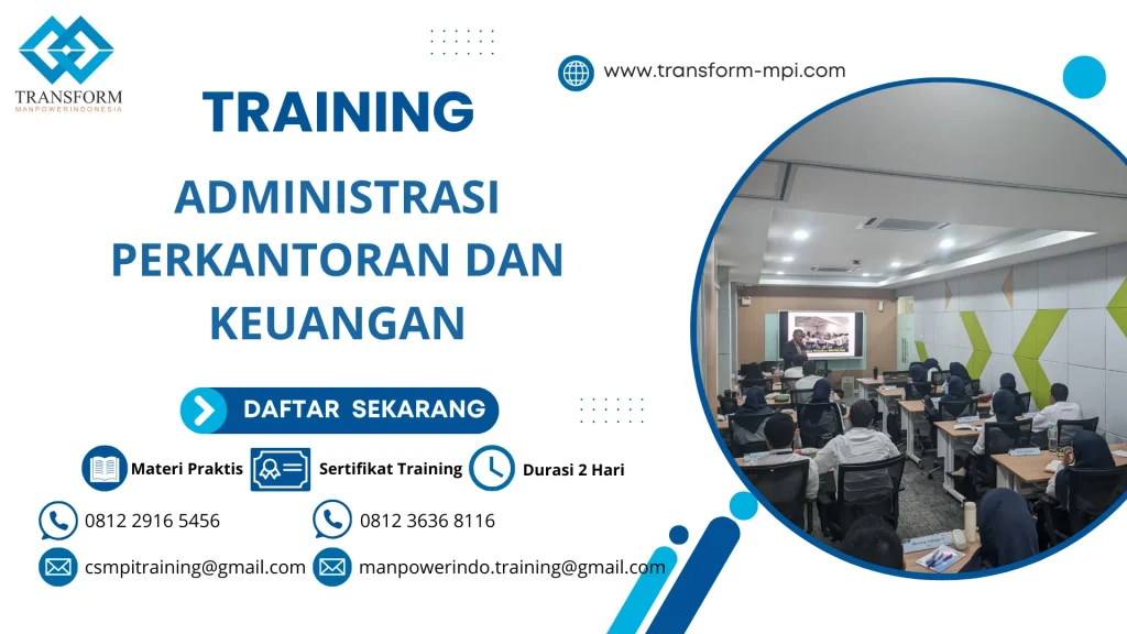 TRAINING ADMINISTRASI PERKANTORAN DAN KEUANGAN