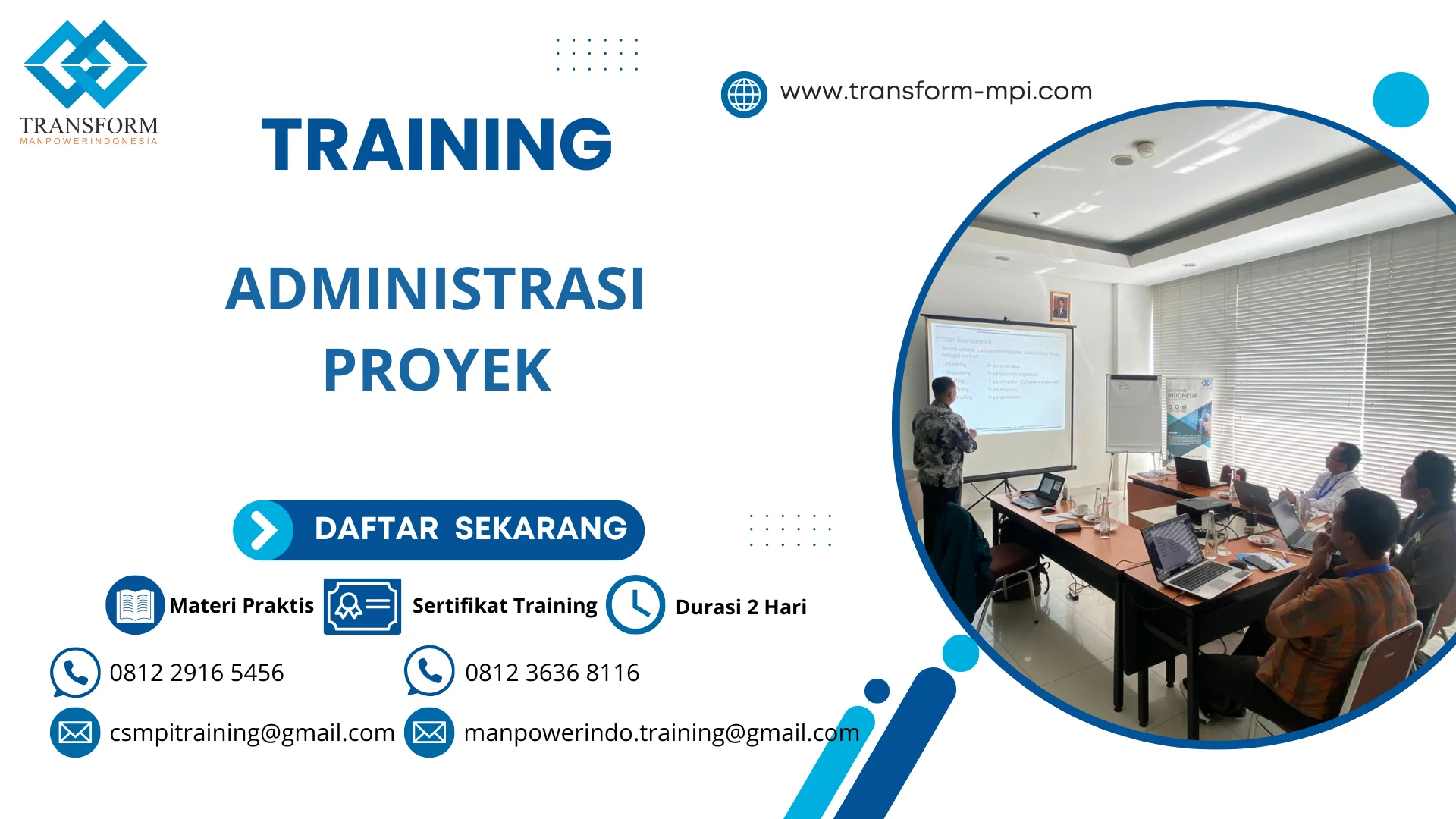 TRAINING ADMINISTRASI PROYEK