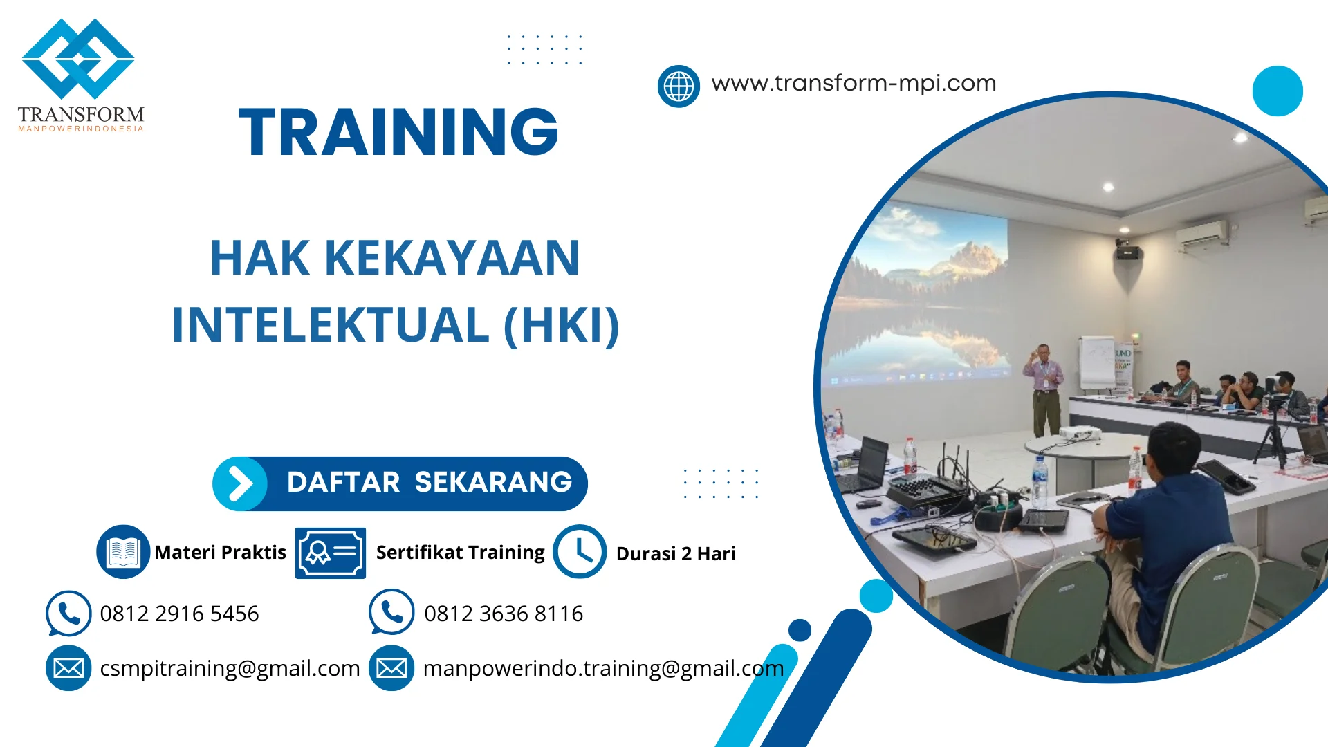 TRAINING HAK KEKAYAAN INTELEKTUAL (HKI)