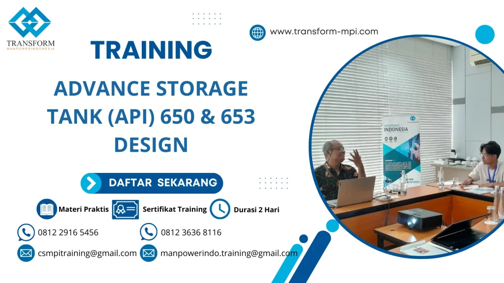 TRAINING ADVANCE STORAGE TANK (API) 650 & 653 DESIGN