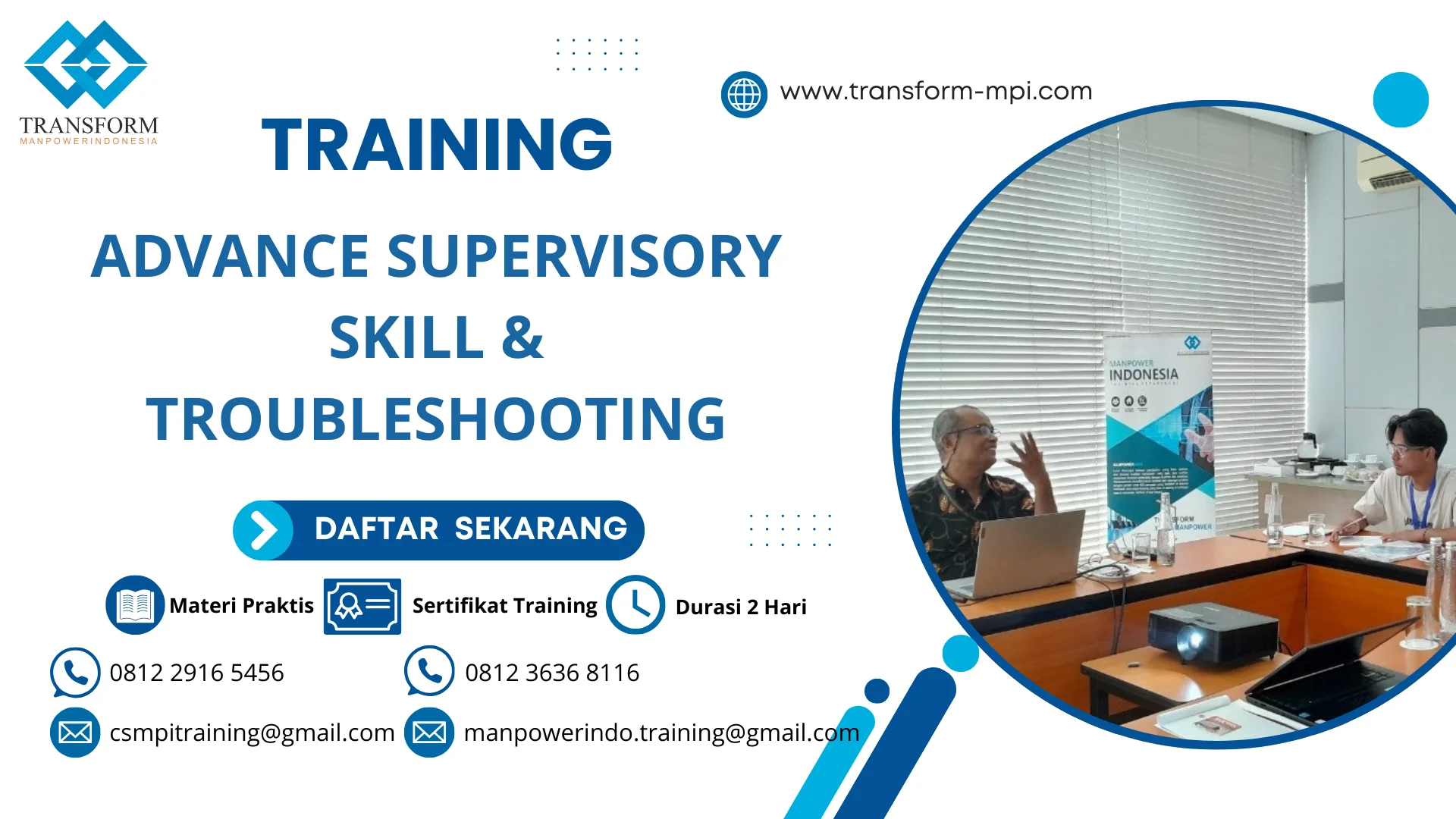 TRAINING ADVANCE SUPERVISORY SKILL & TROUBLESHOOTING