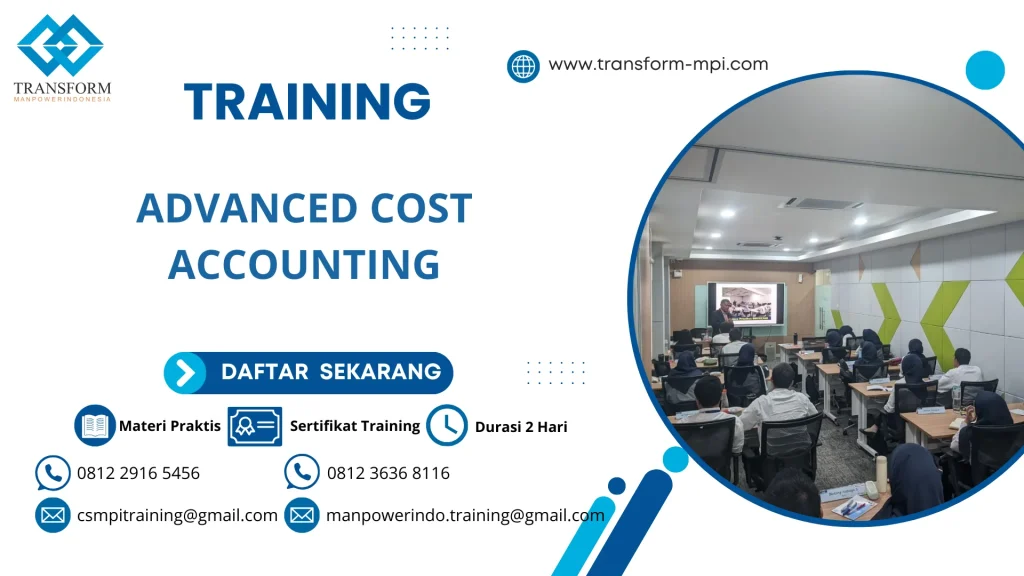 TRAINING ADVANCED COST ACCOUNTING