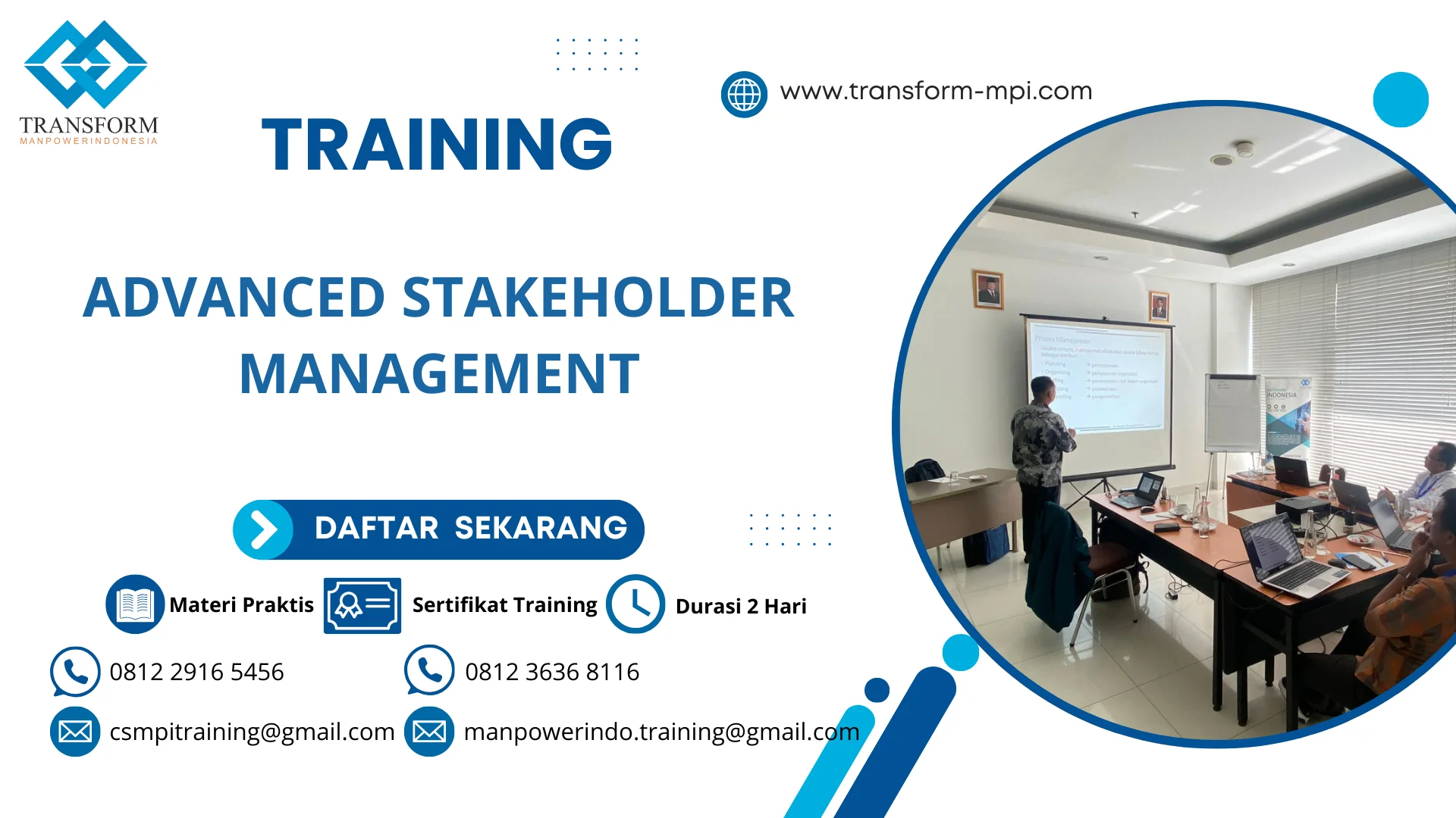 TRAINING ADVANCED STAKEHOLDER MANAGEMENT
