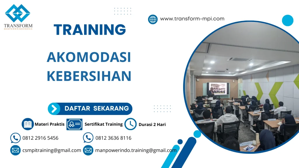 TRAINING AKOMODASI KEBERSIHAN