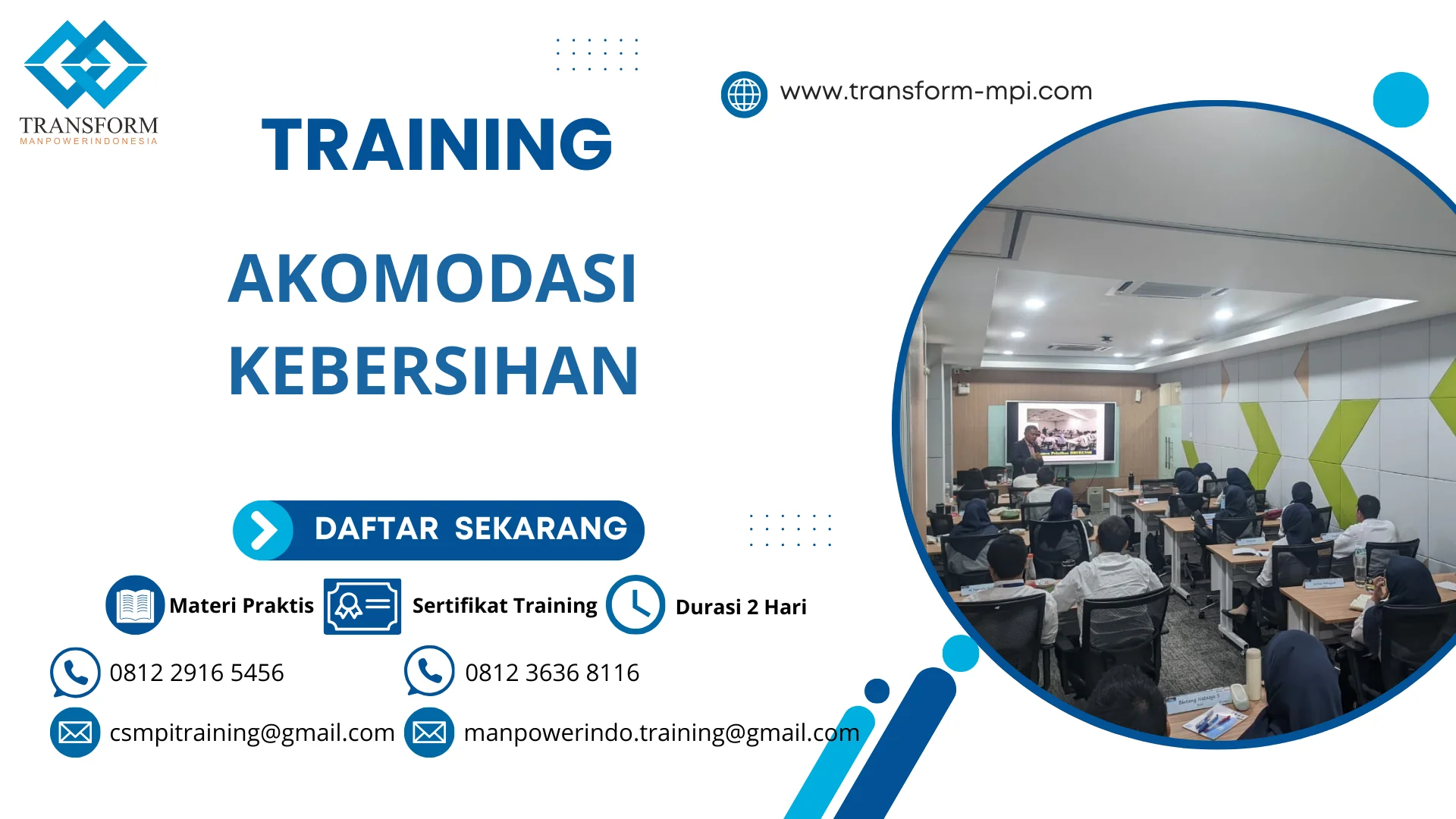 TRAINING AKOMODASI KEBERSIHAN