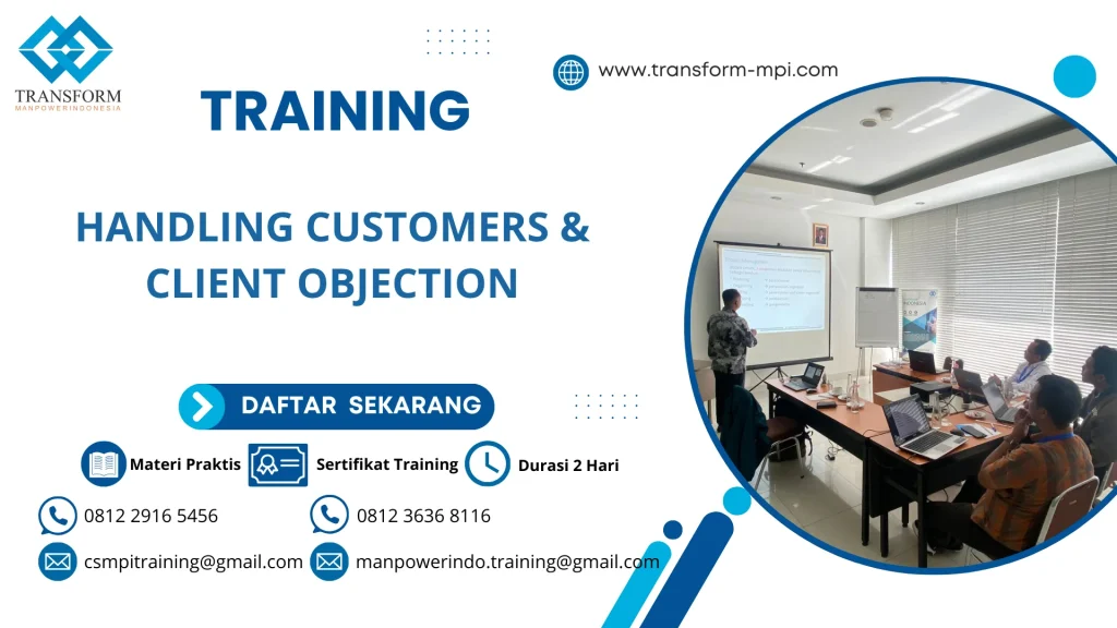 TRAINING HANDLING CUSTOMERS & CLIENT OBJECTION