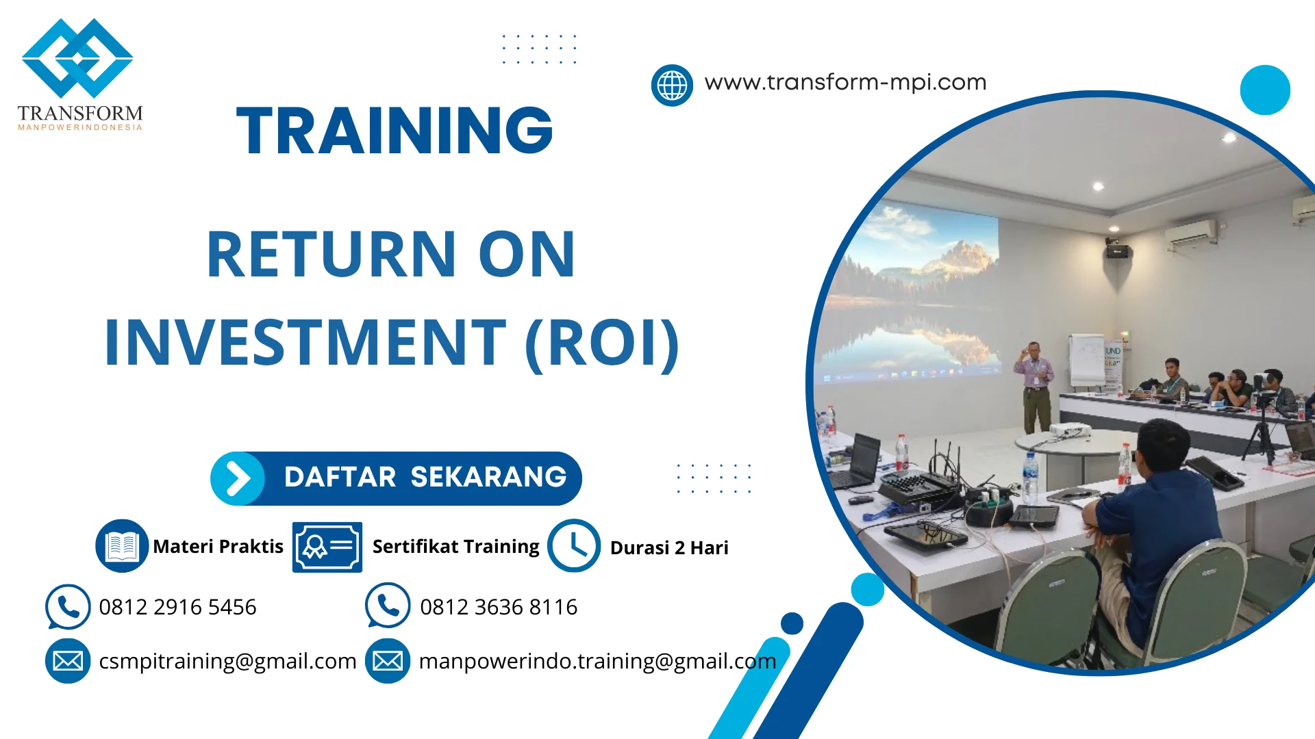 TRAINING RETURN ON INVESTMENT (ROI) JAKARTA