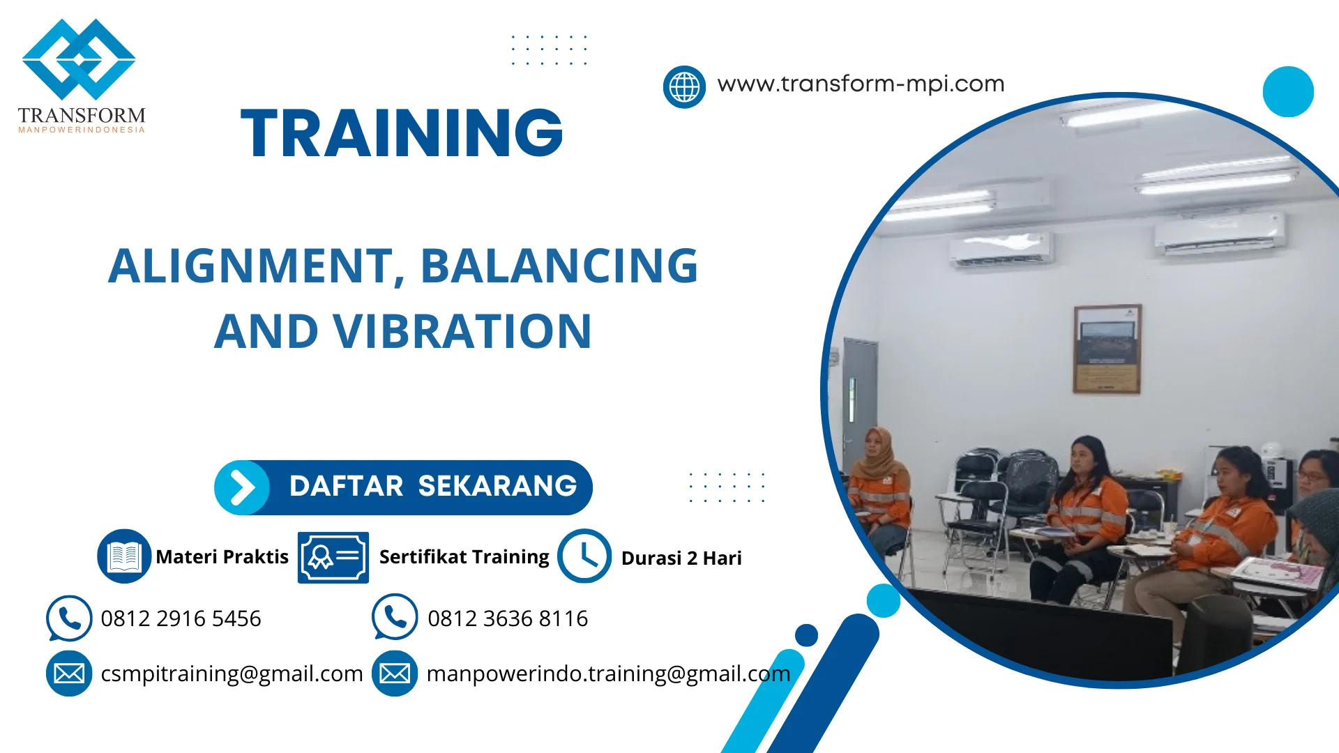 TRAINING ALIGNMENT, BALANCING AND VIBRATION JAKARTA