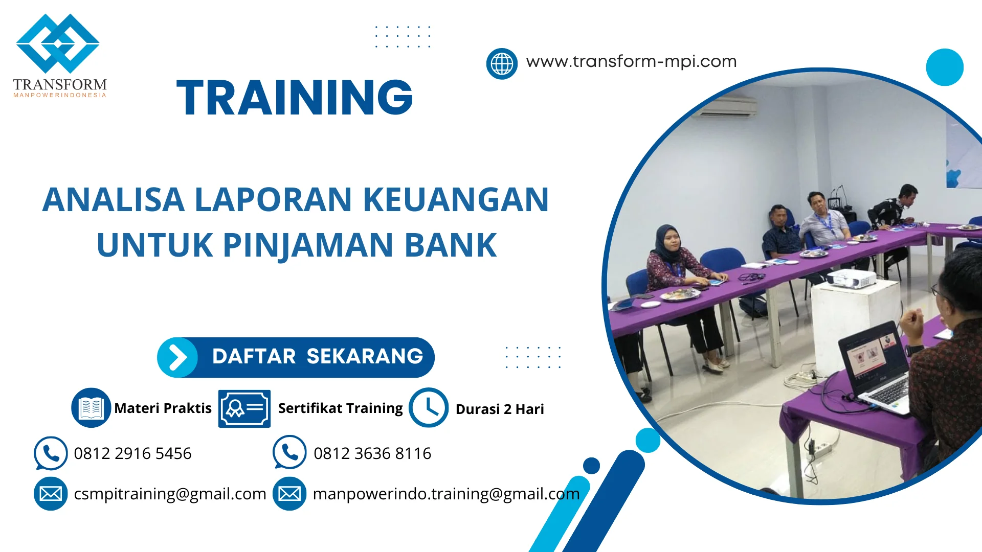 TRAINING ANALISA LAPORAN KEUANGAN UNTUK PINJAMAN BANK JAKARTA