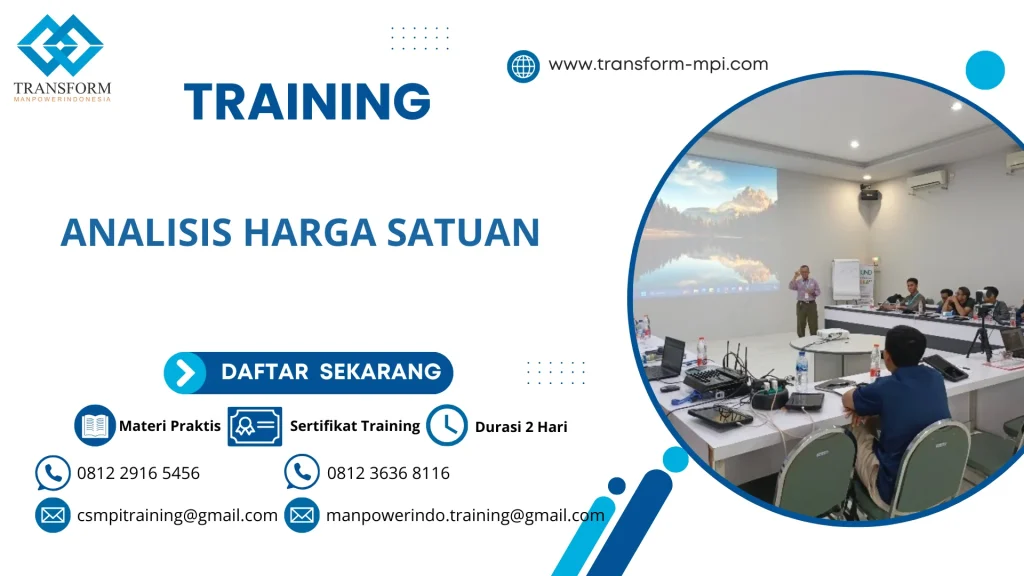 TRAINING ANALISIS HARGA SATUAN