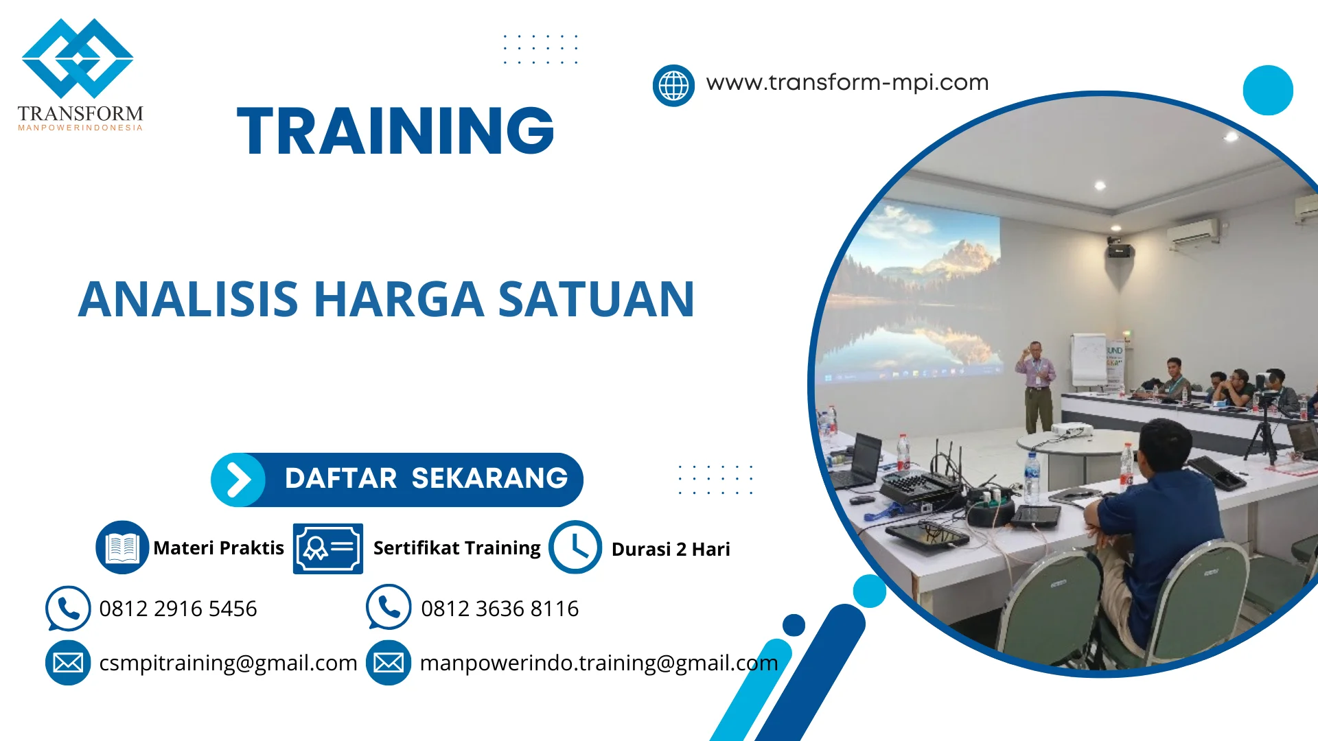 TRAINING ANALISIS HARGA SATUAN JAKARTA