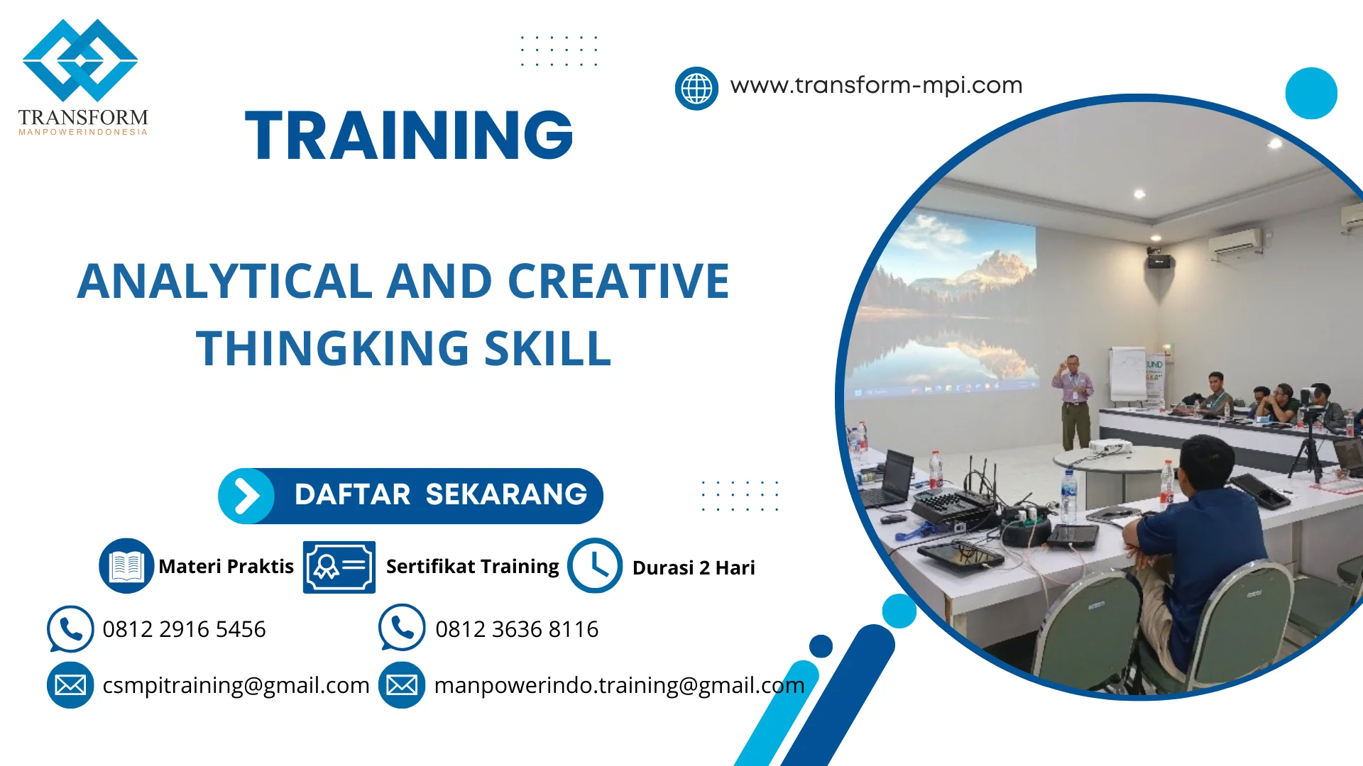 TRAINING ANALYTICAL AND CREATIVE THINGKING SKILL