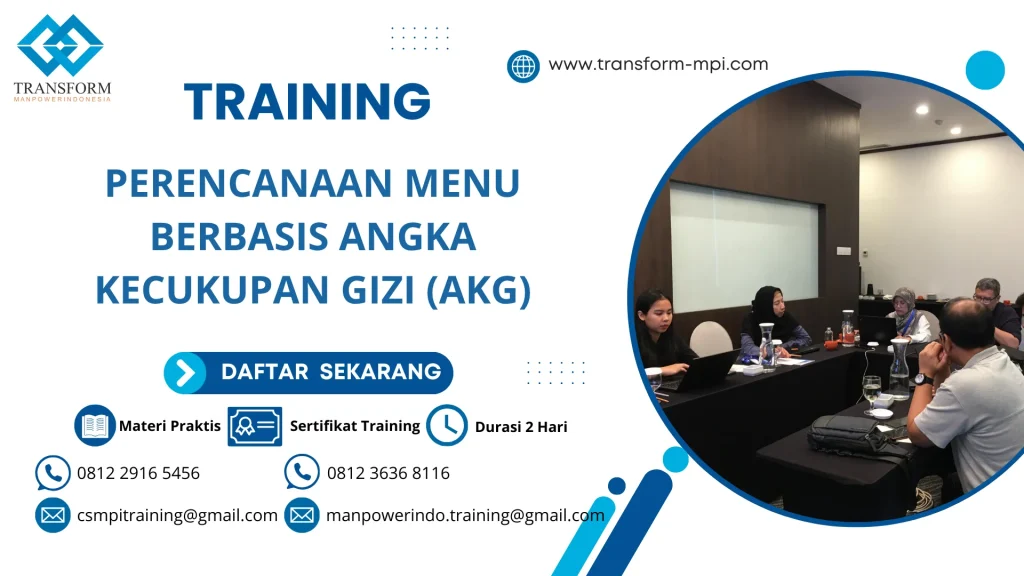 training standar kebutuhan gizi