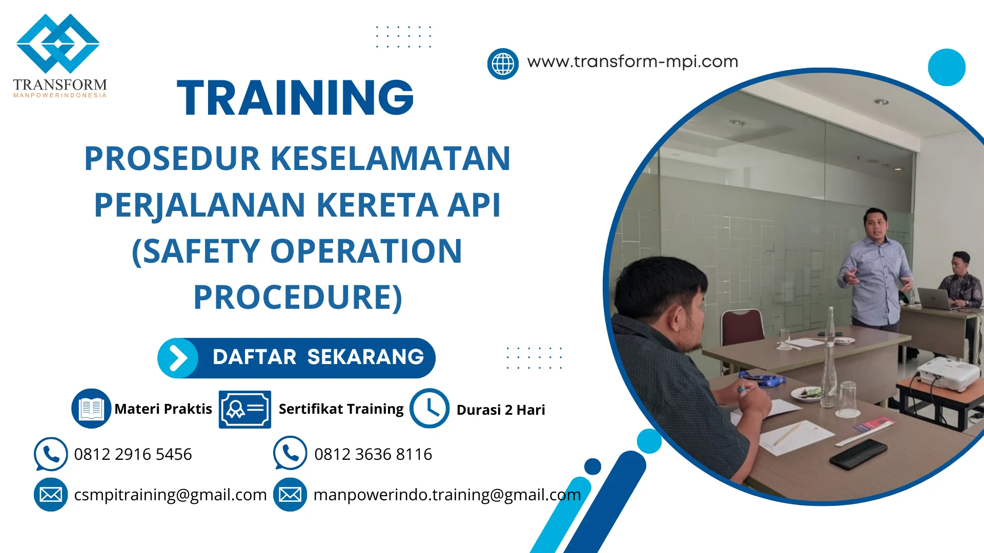 training SOP perjalanan kereta jakarta