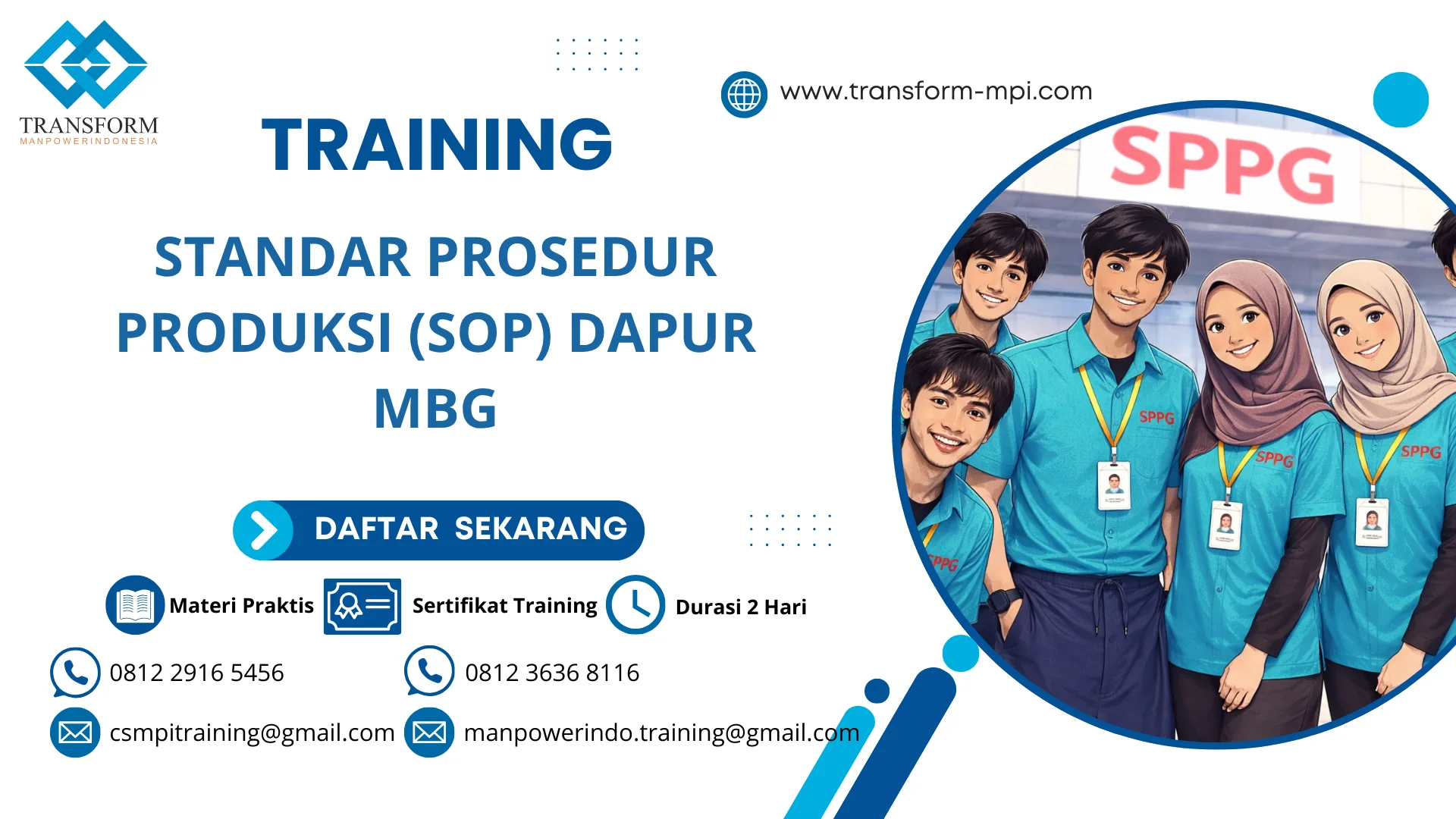 training prosedur kerja dapur jakarta