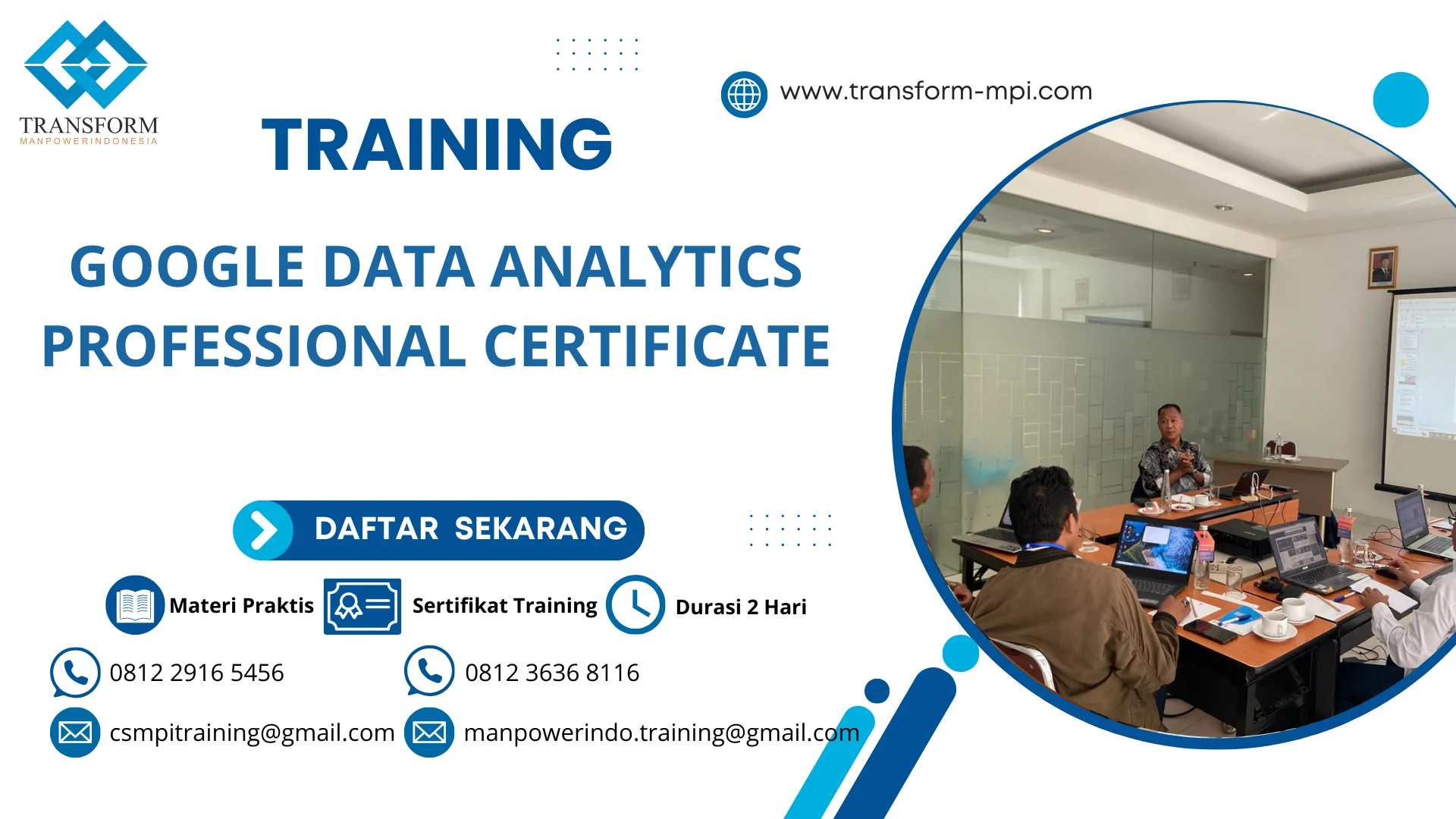 PELATIHAN GOOGLE DATA ANALYTICS PROFESSIONAL CERTIFICATE JAKARTA